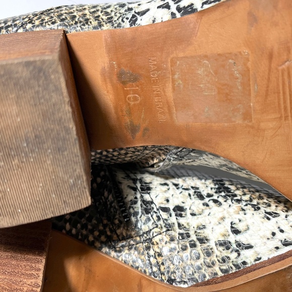 Madewell Booties The Rosie Ankle Snake Embossed Leather MA435 - Picture 10 of 10